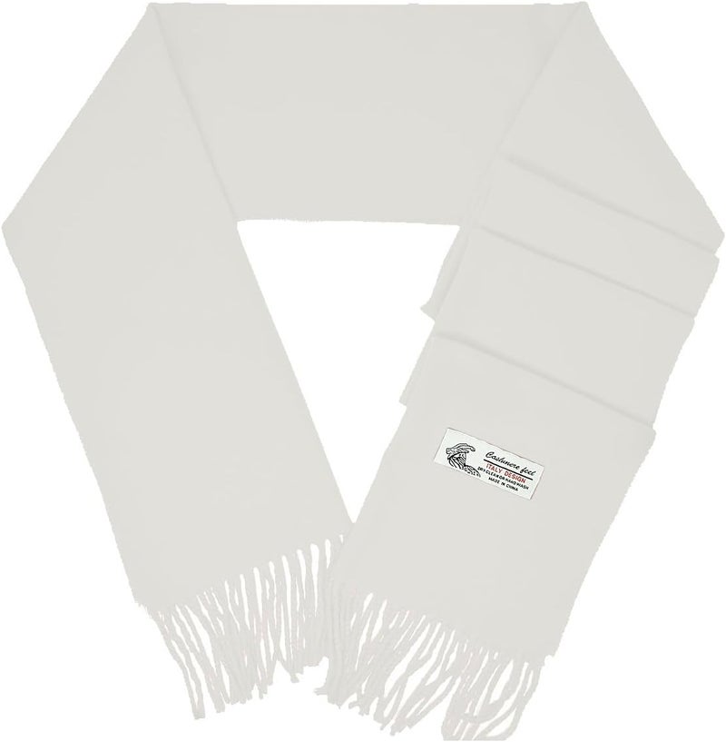 Glory Max Unisex Plain Solid Color Winter Scarf Cashmere Feel Soft Classic 72"x12" - Image 1